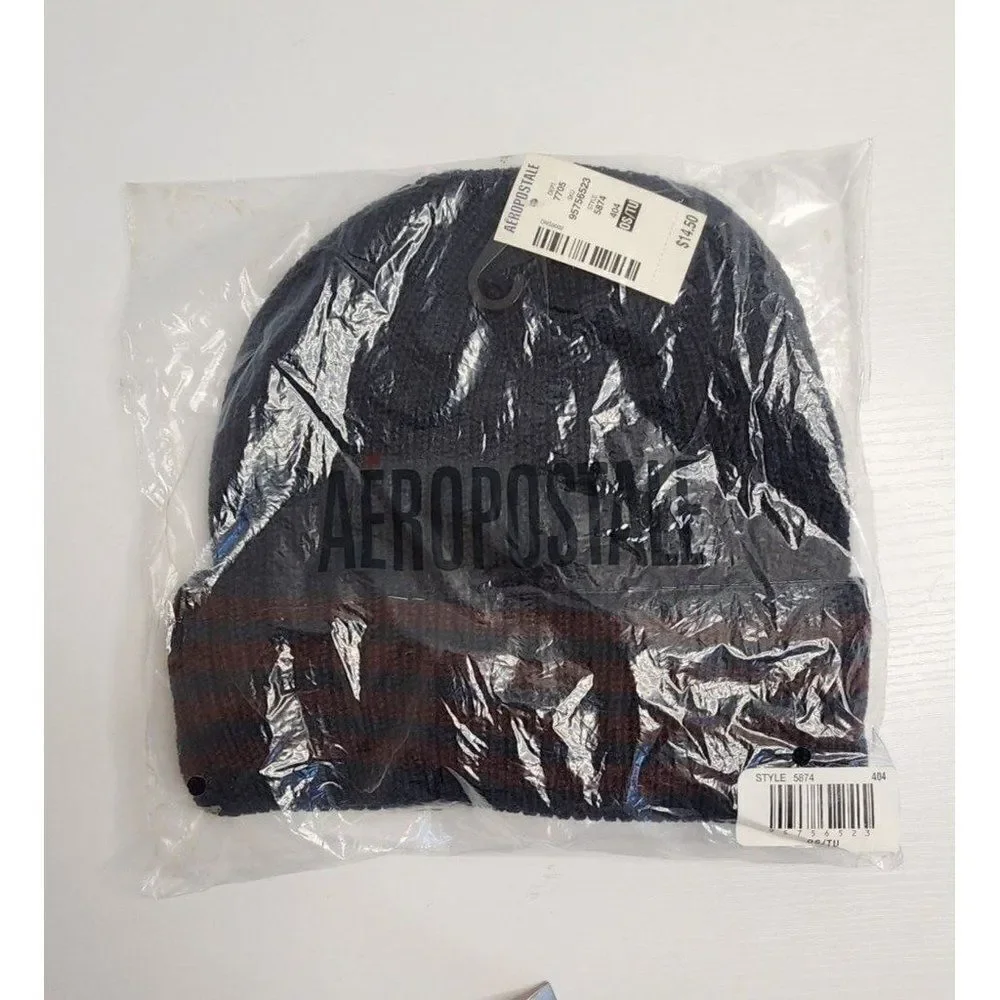 Aeropostale NWT Winter Cap, Unisex, Navy Blue